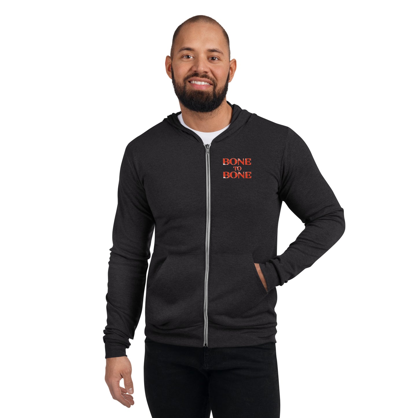 BKBG Bone To Bone Unisex Zip Hoodie