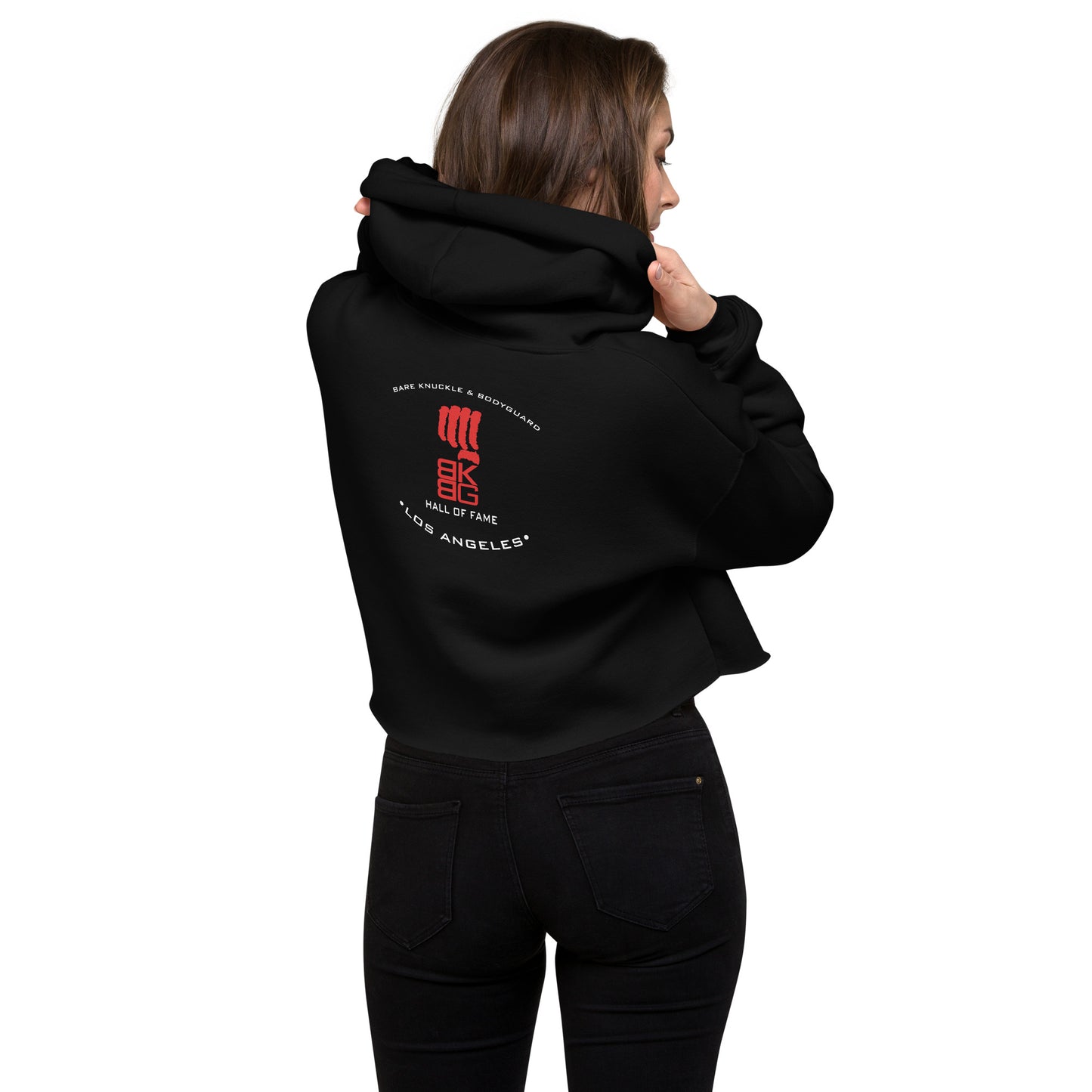 Woman's BKBG Bone To Bone Crop Hoodie