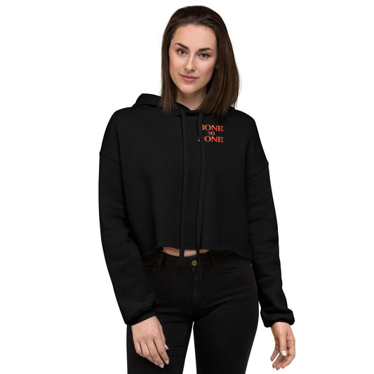 Woman's BKBG Bone To Bone Crop Hoodie